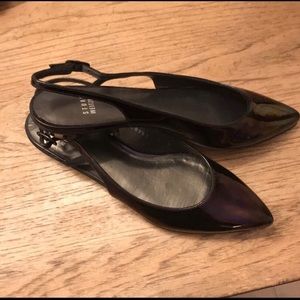 Stuart Weitzman slingo patent shoes
